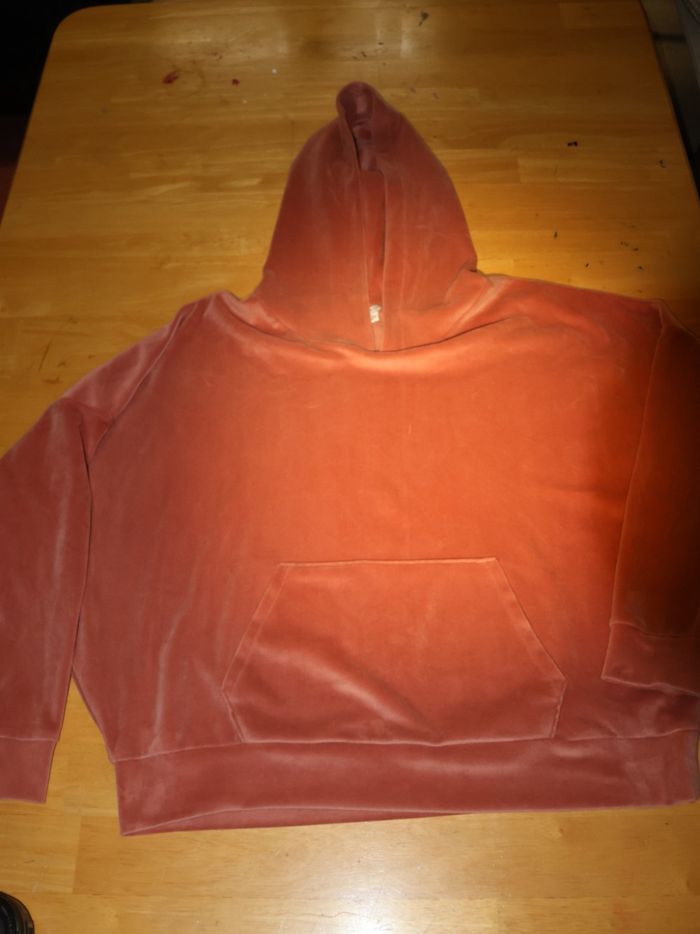 American Eagle Outfitters Plush Hoodie in Warm Terracotta